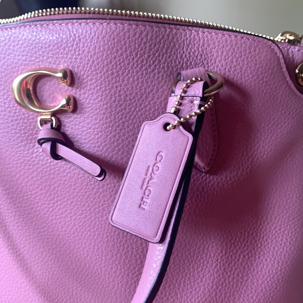 COACH Remi Satchel Pebbled Leather - - Picture 8 of 14